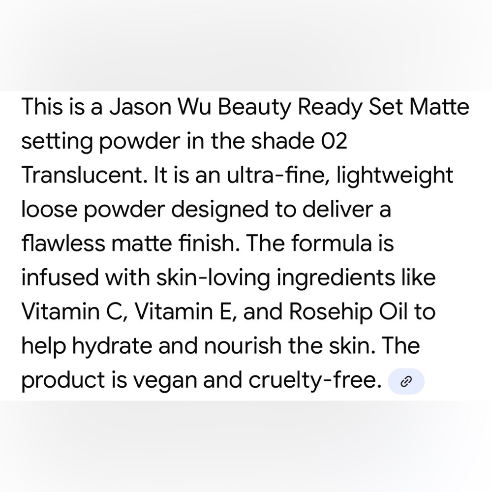 Jason Wu Ready Set Matte Setting Powder - Translucent - New in Box - Picture 4 of 4